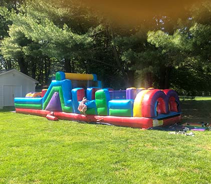 40 Foot Obstacle Course Slide 40x10x10